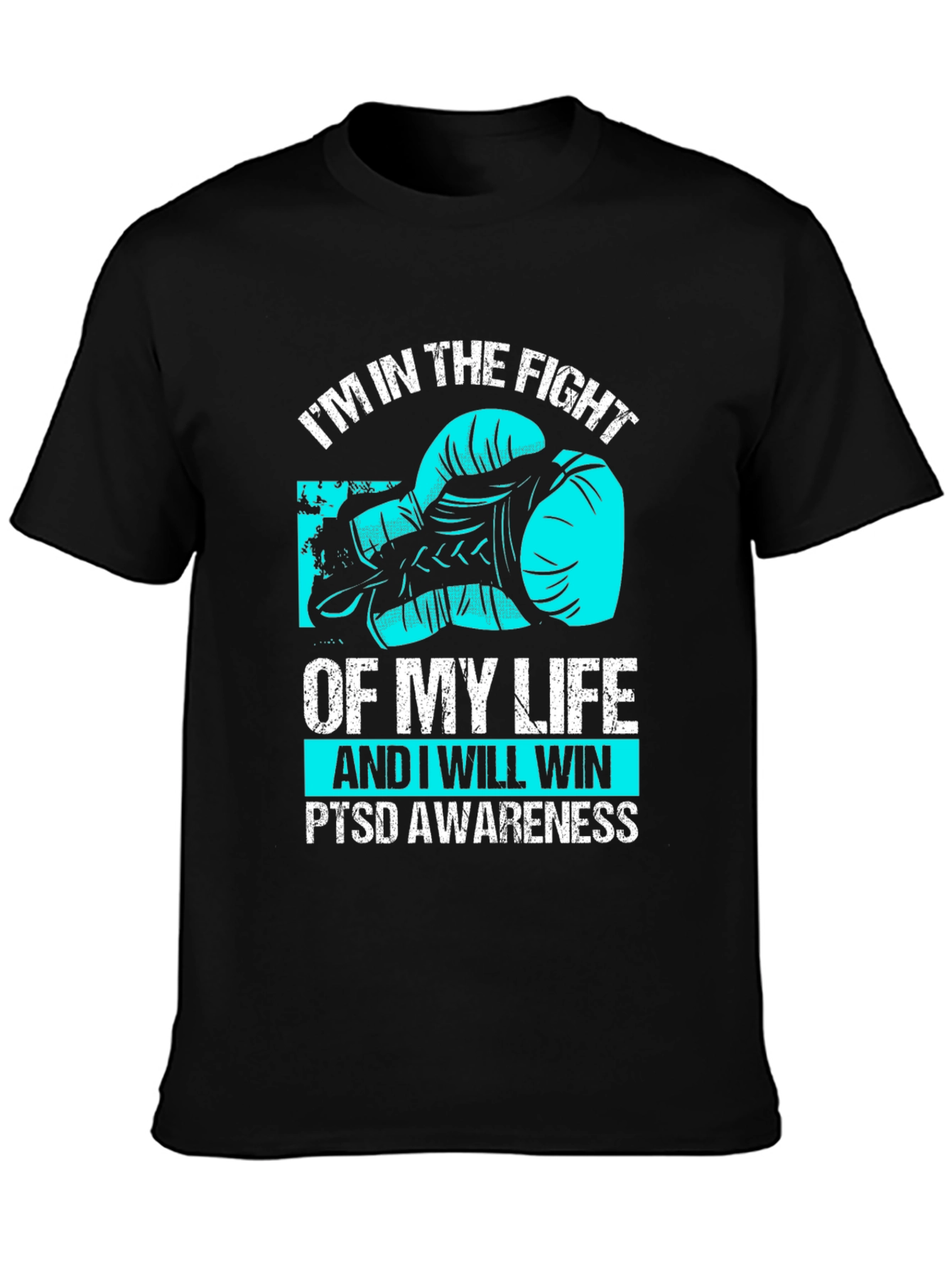 PTSD Awareness Boxing Glove Graphic Tee