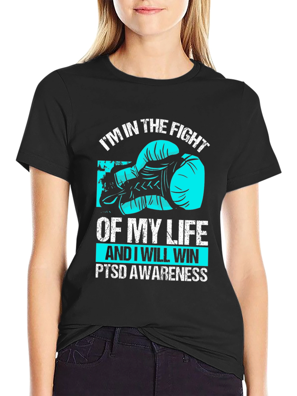 PTSD Awareness Boxing Glove Graphic Tee