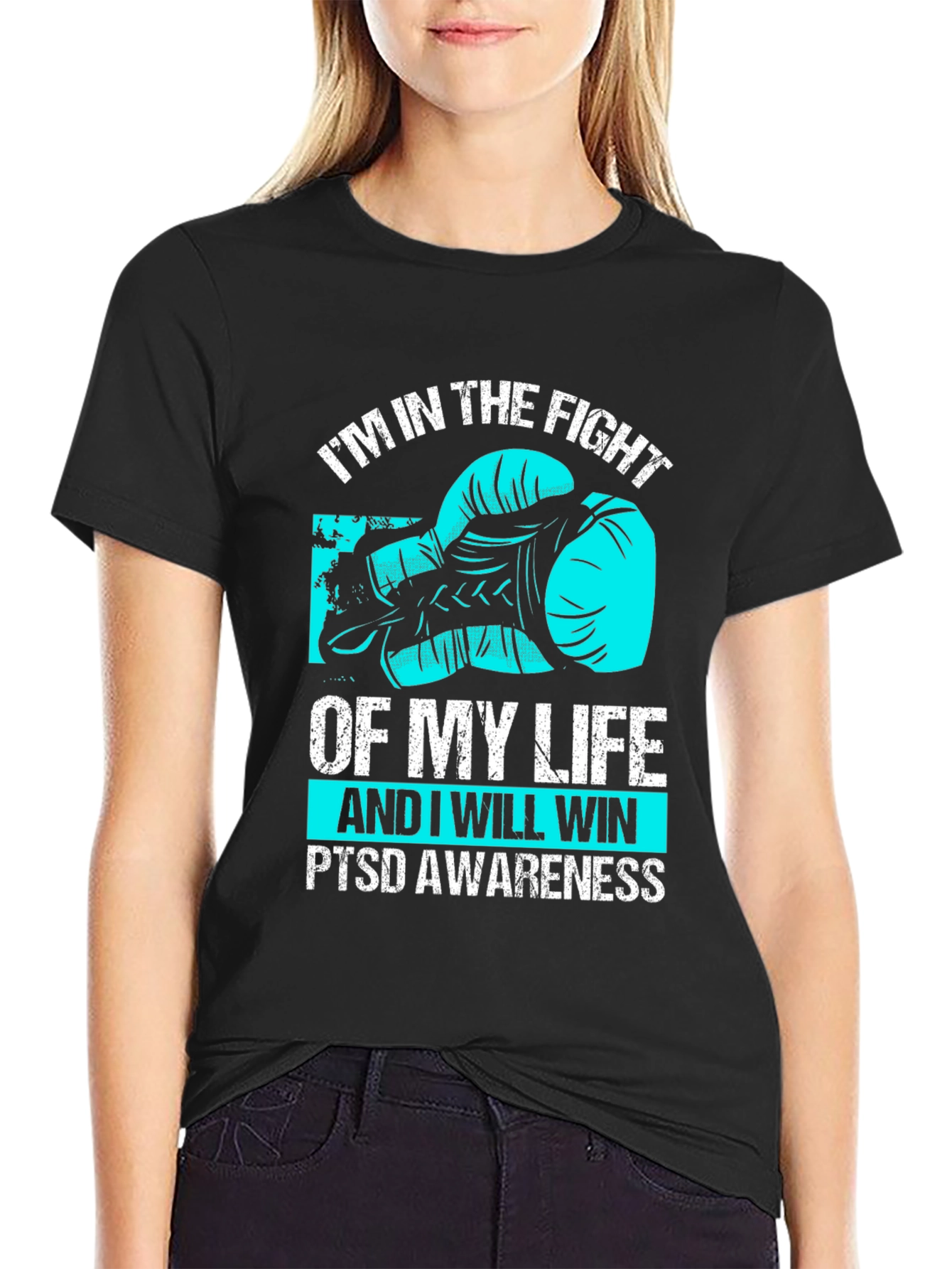 PTSD Awareness Boxing Glove Graphic Tee