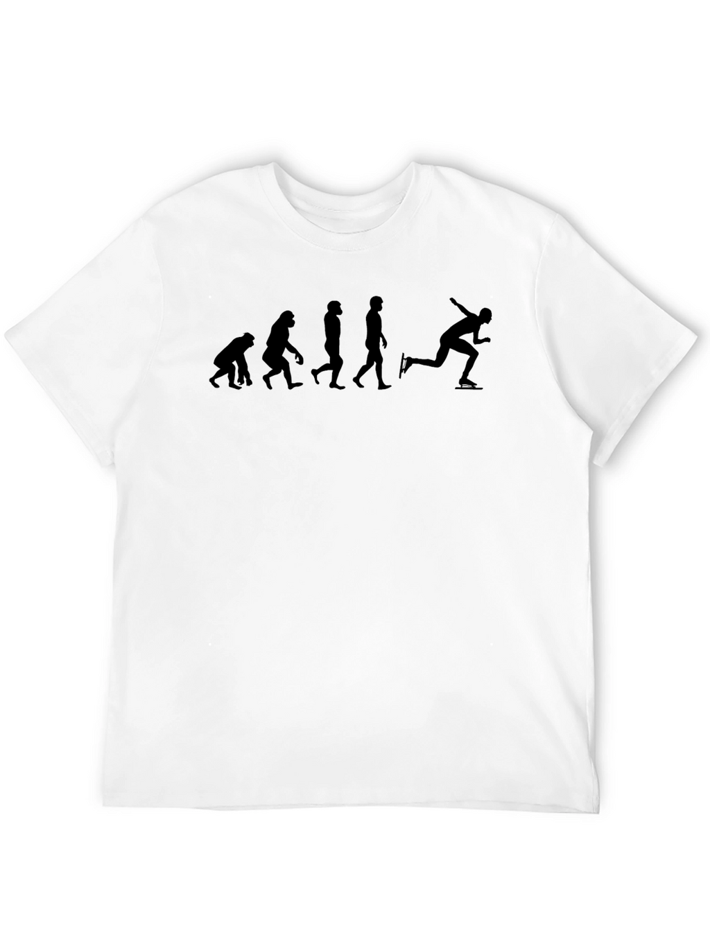 Evolution of Speed Skating Black T-Shirt