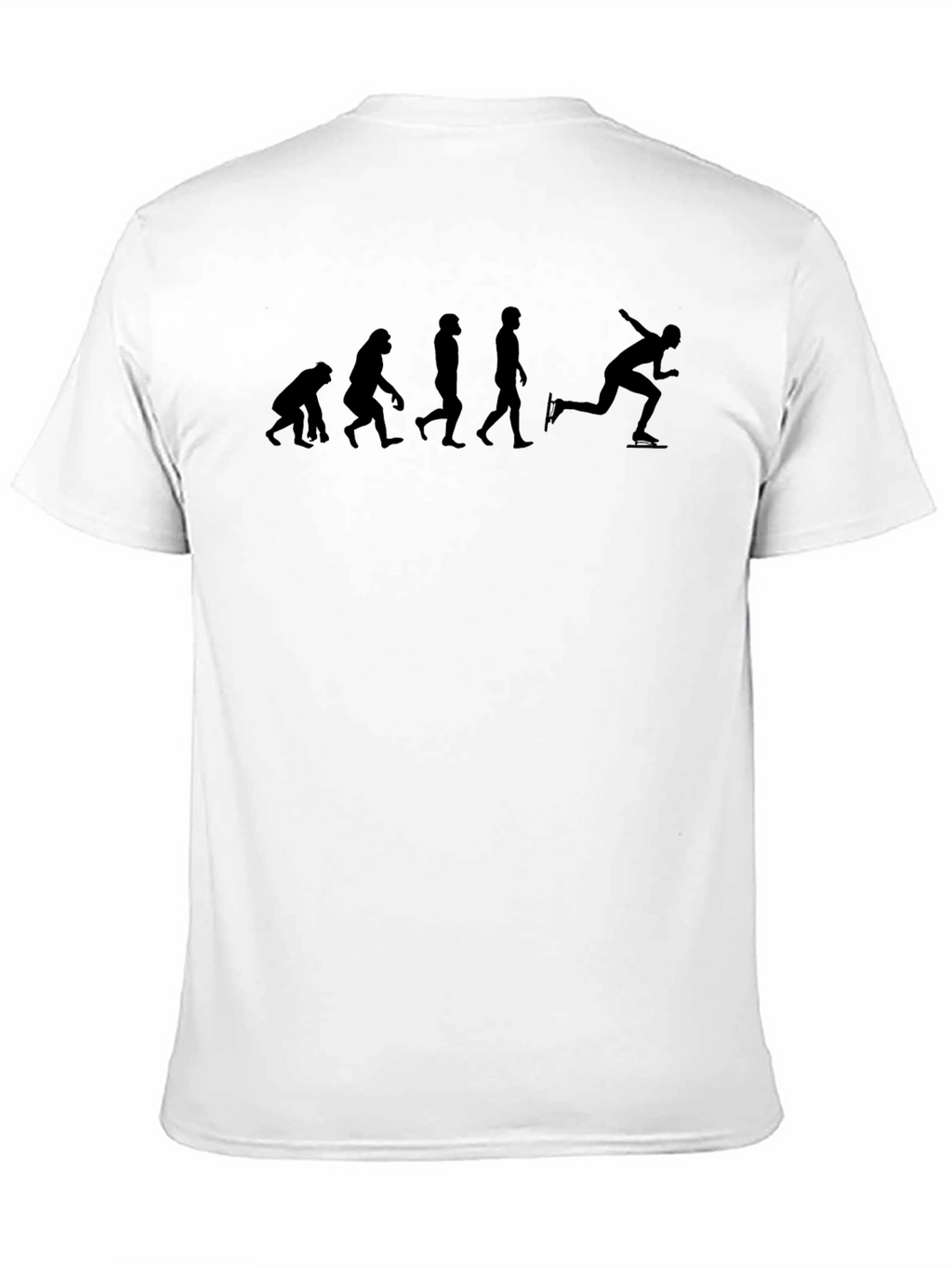 Evolution of Speed Skating Black T-Shirt
