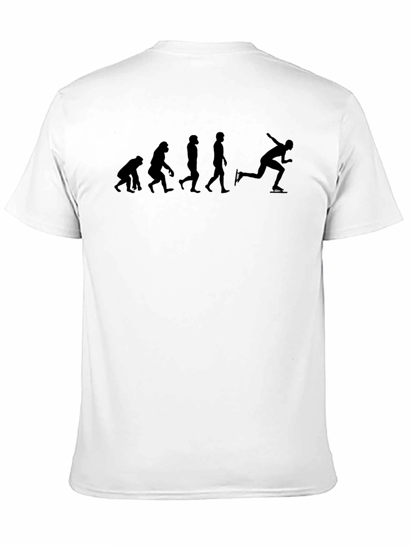 Evolution of Speed Skating Black T-Shirt