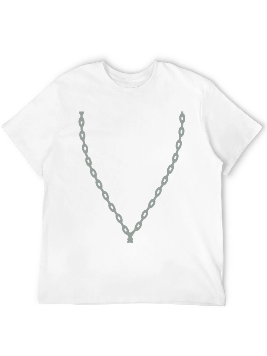Chain Graphic Black T-Shirt - Trendy Casual Wear