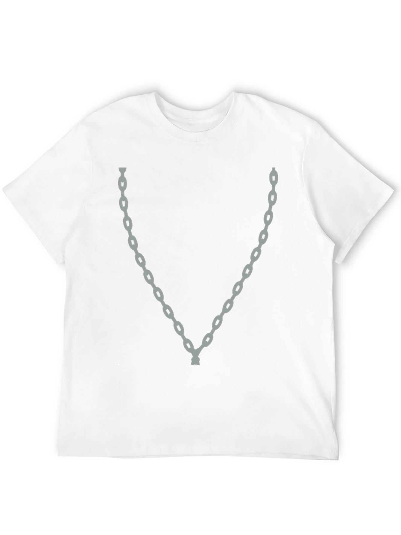 Chain Graphic Black T-Shirt - Trendy Casual Wear
