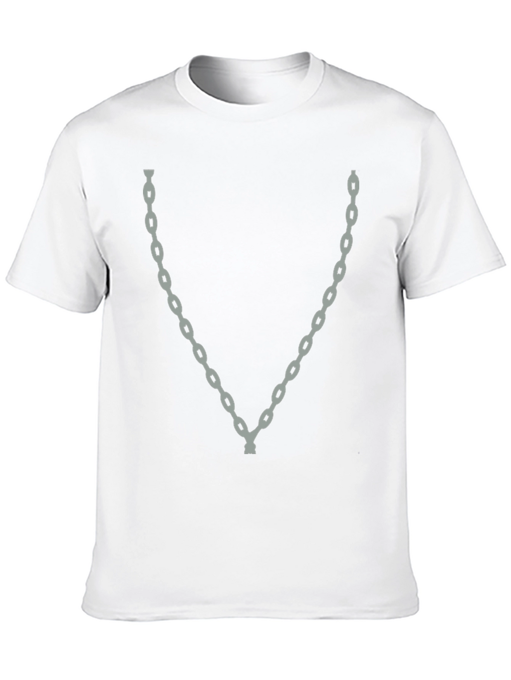 Chain Graphic Black T-Shirt - Trendy Casual Wear