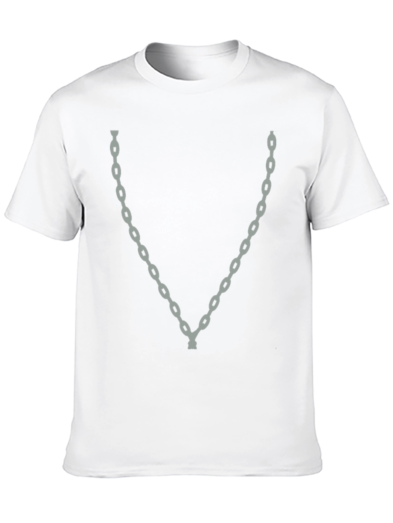 Chain Graphic Black T-Shirt - Trendy Casual Wear