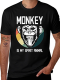 Monkey Spirit Animal Graphic Tee