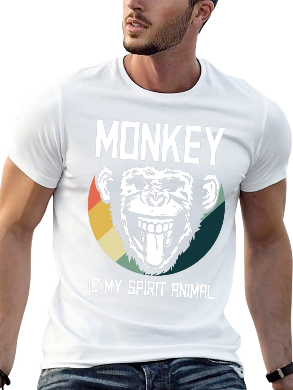 Monkey Spirit Animal Graphic Tee