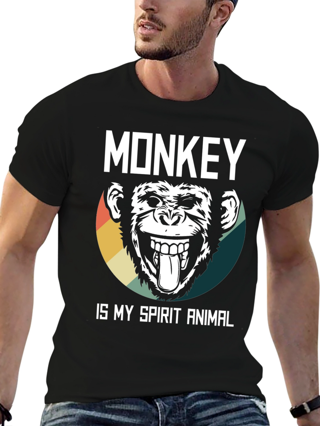 Monkey Spirit Animal Graphic Tee