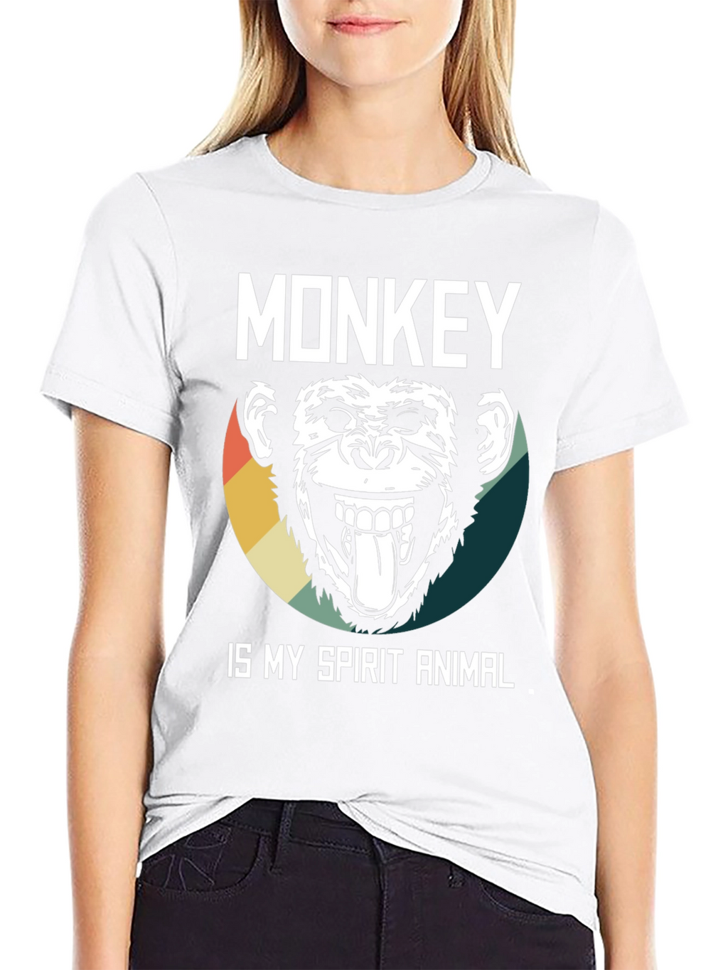 Monkey Spirit Animal Graphic Tee