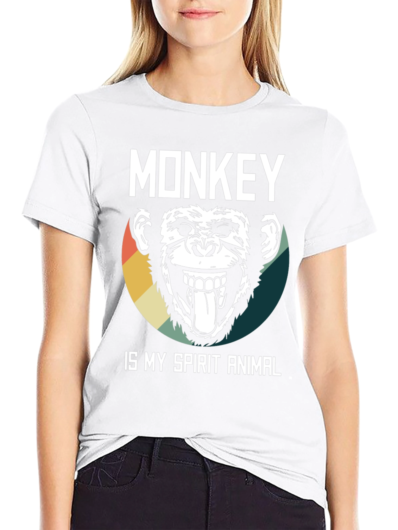 Monkey Spirit Animal Graphic Tee