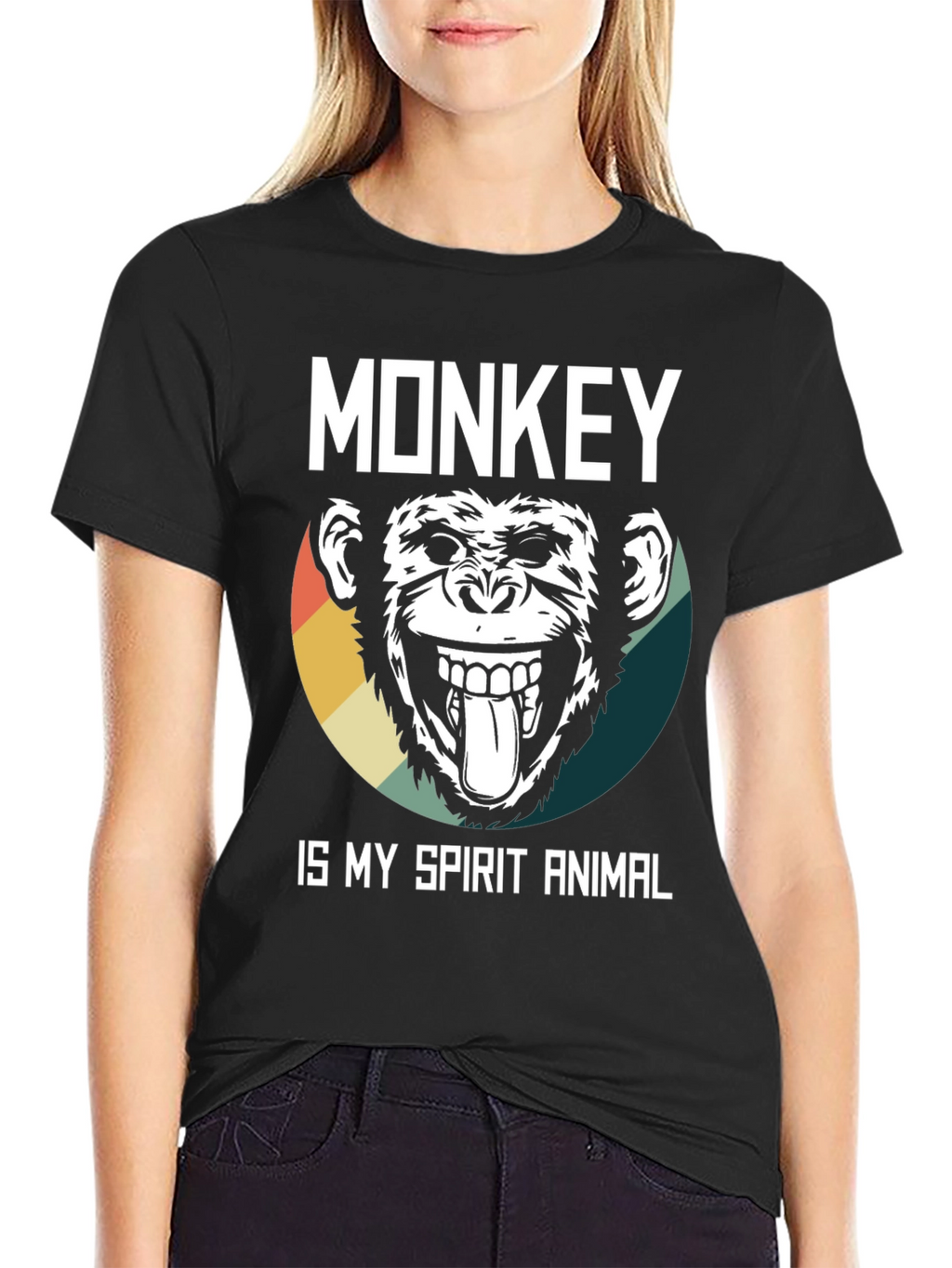 Monkey Spirit Animal Graphic Tee