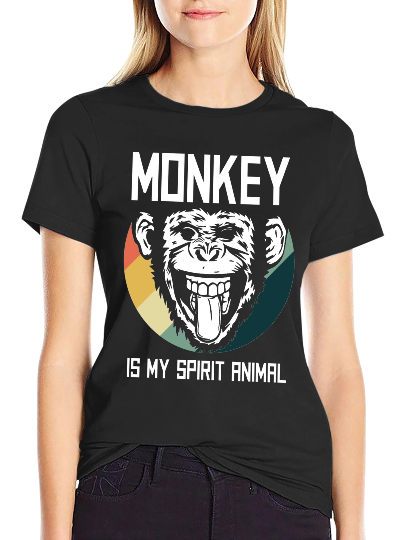 Monkey Spirit Animal Graphic Tee
