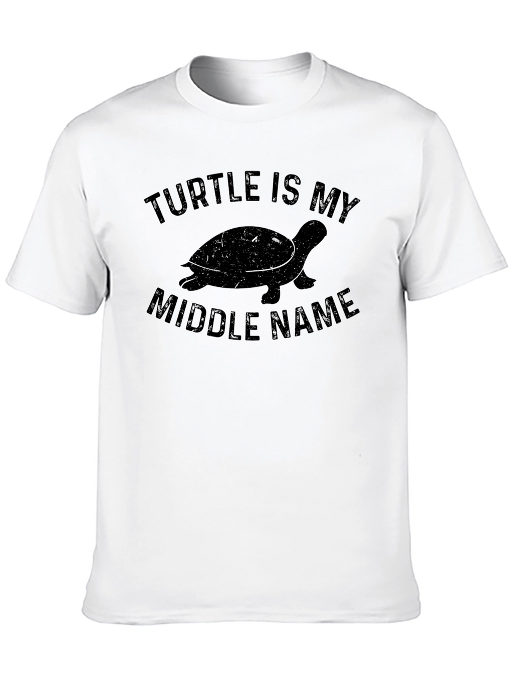 Turtle is My Middle Name Funny Graphic T-Shirt