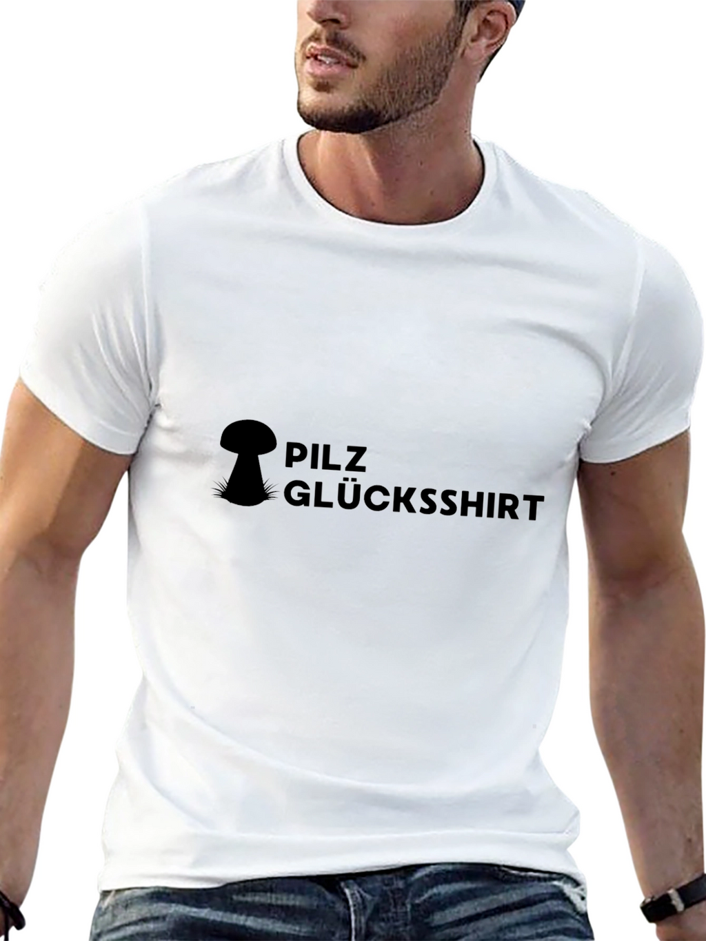 Pilz Glucksshirt Black Tee