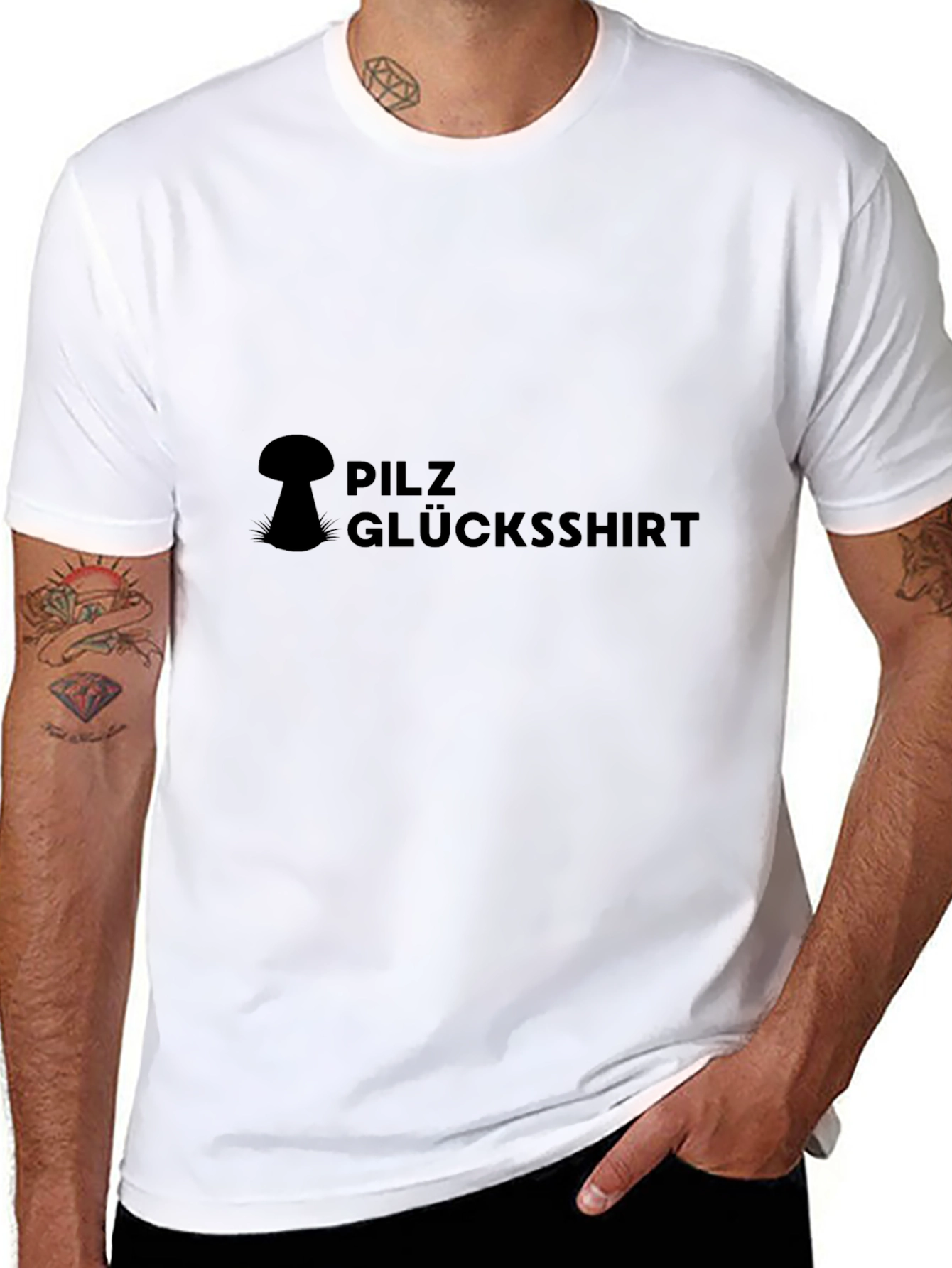 Pilz Glucksshirt Black Tee