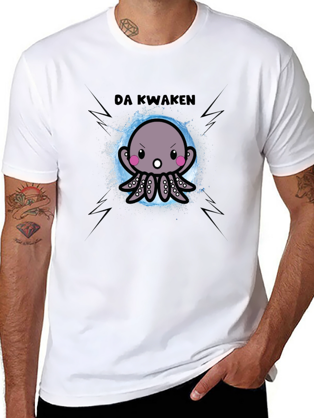 Da Kwaken T-Shirt - Cute Cartoon Kraken