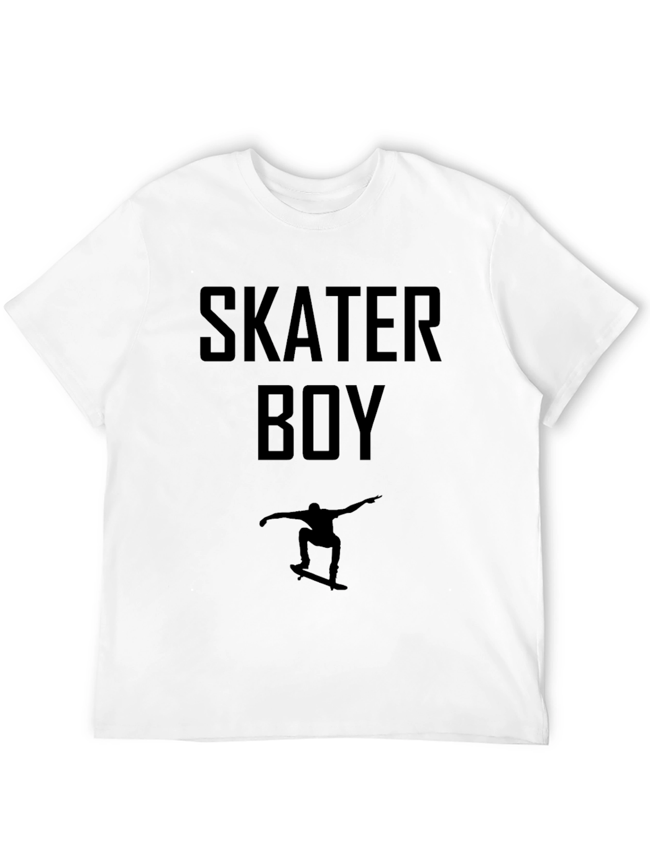 Skater Boy Black T-Shirt - Cool Skateboarder Graphic Tee
