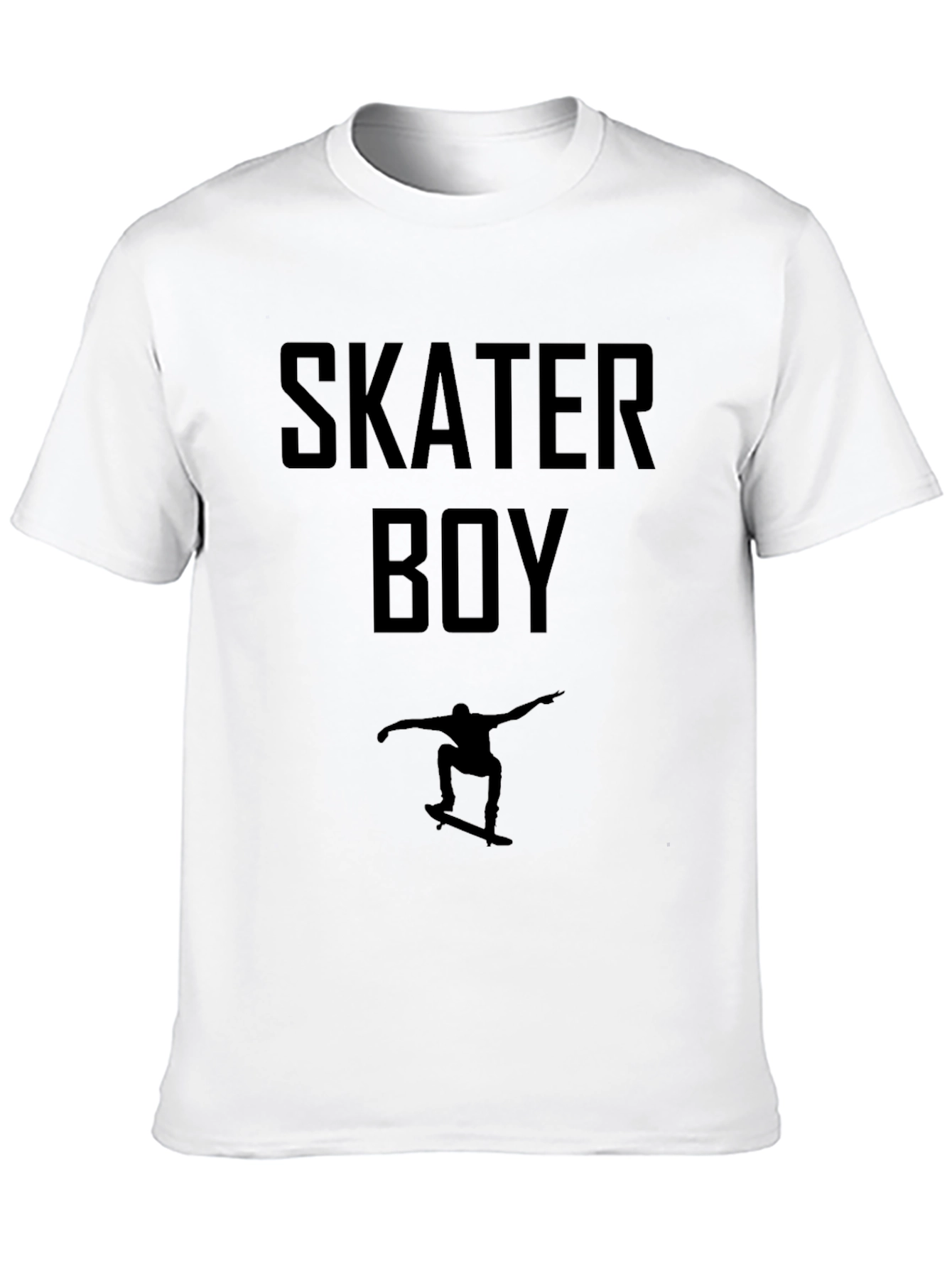 Skater Boy Black T-Shirt - Cool Skateboarder Graphic Tee