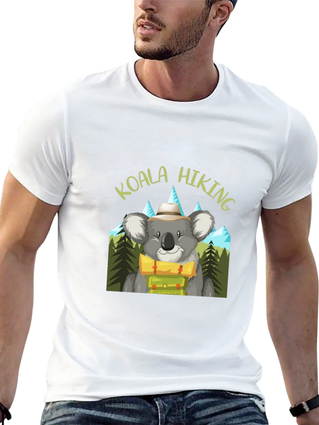 Koala Hiking Graphic T-Shirt - Outdoor Adventure Tee