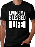 Living My Blessed Life T-Shirt - Black