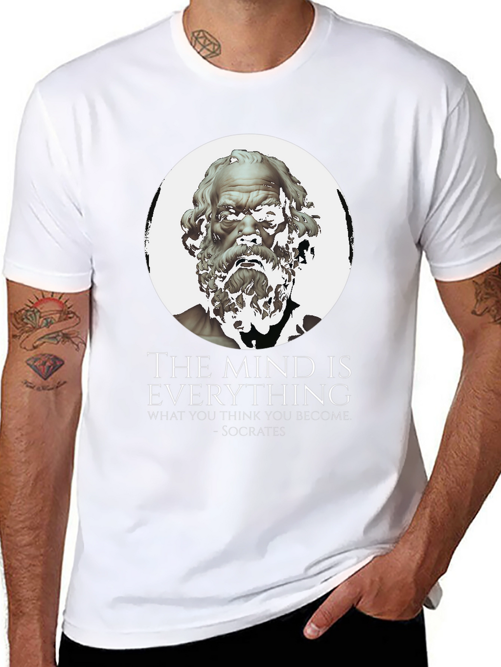 Socrates Quote T-Shirt - The Mind Is Everything