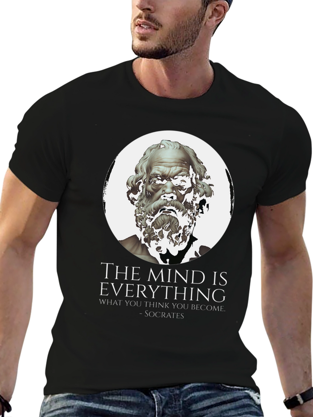 Socrates Quote T-Shirt - The Mind Is Everything
