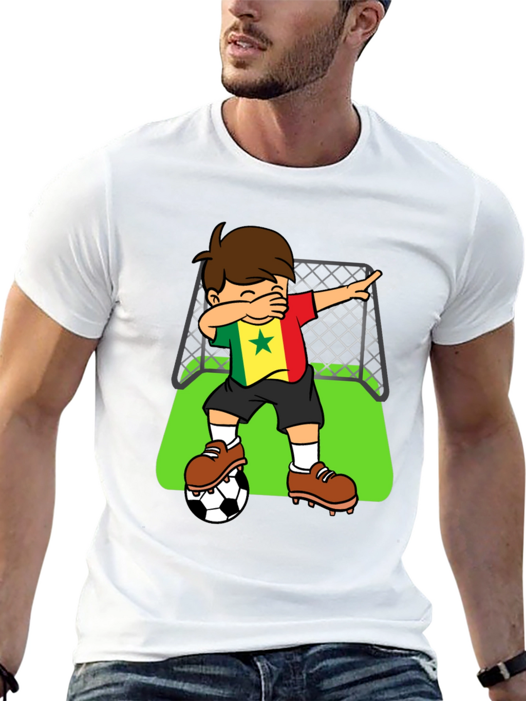 Senegal Soccer Dab T-Shirt