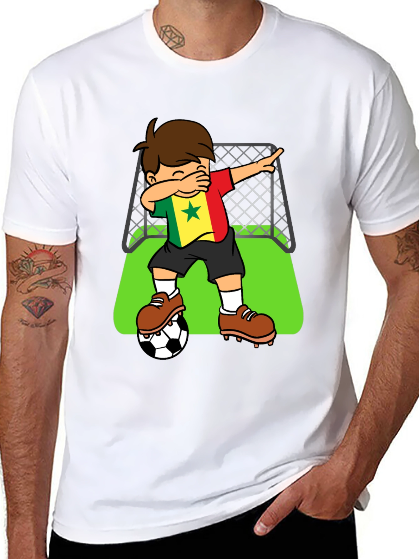 Senegal Soccer Dab T-Shirt