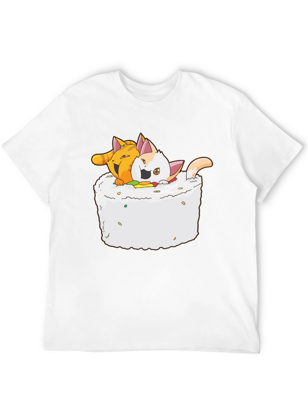 Sushi Cats T-Shirt - Cute Kawaii Graphic Tee