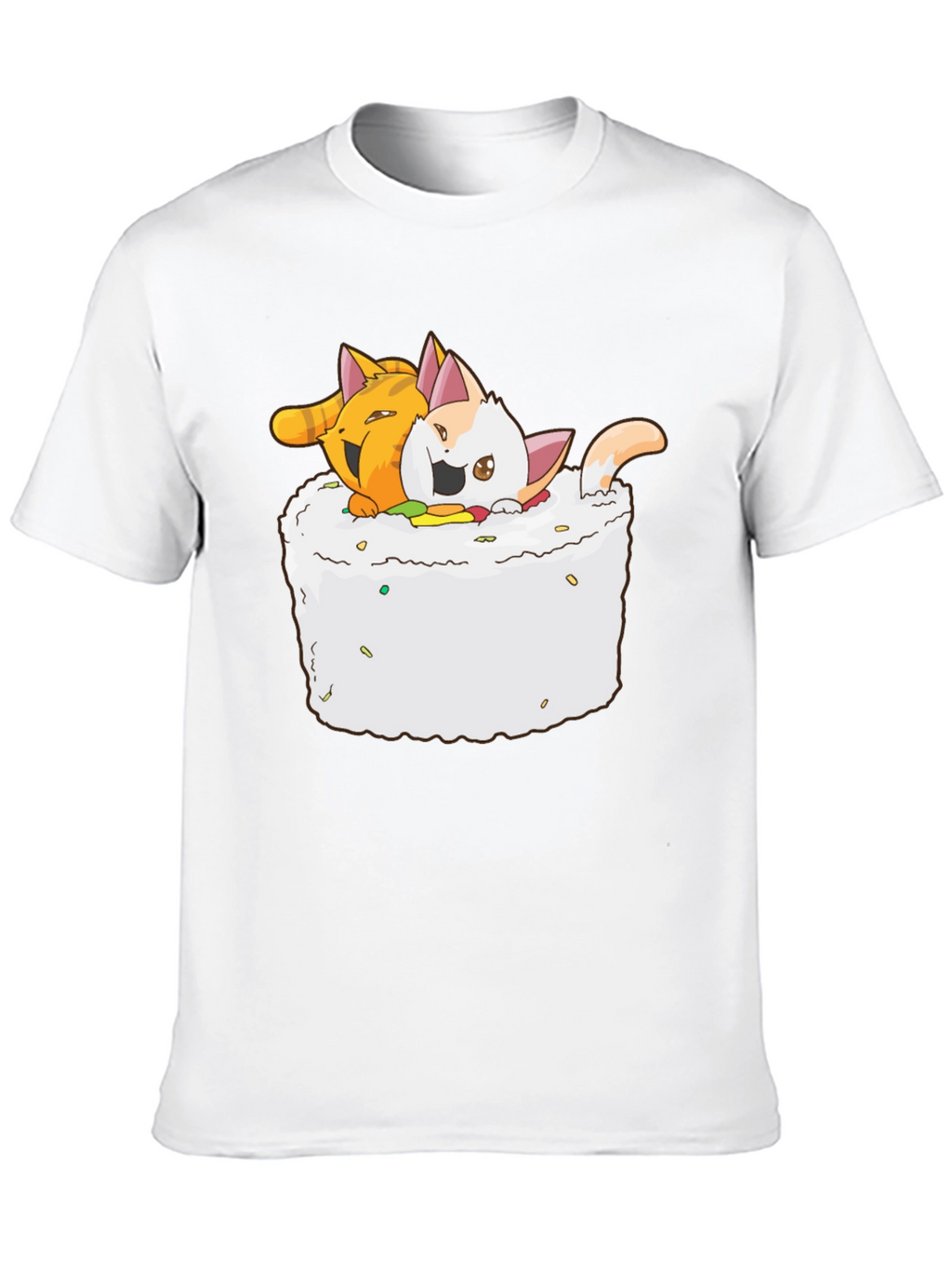 Sushi Cats T-Shirt - Cute Kawaii Graphic Tee