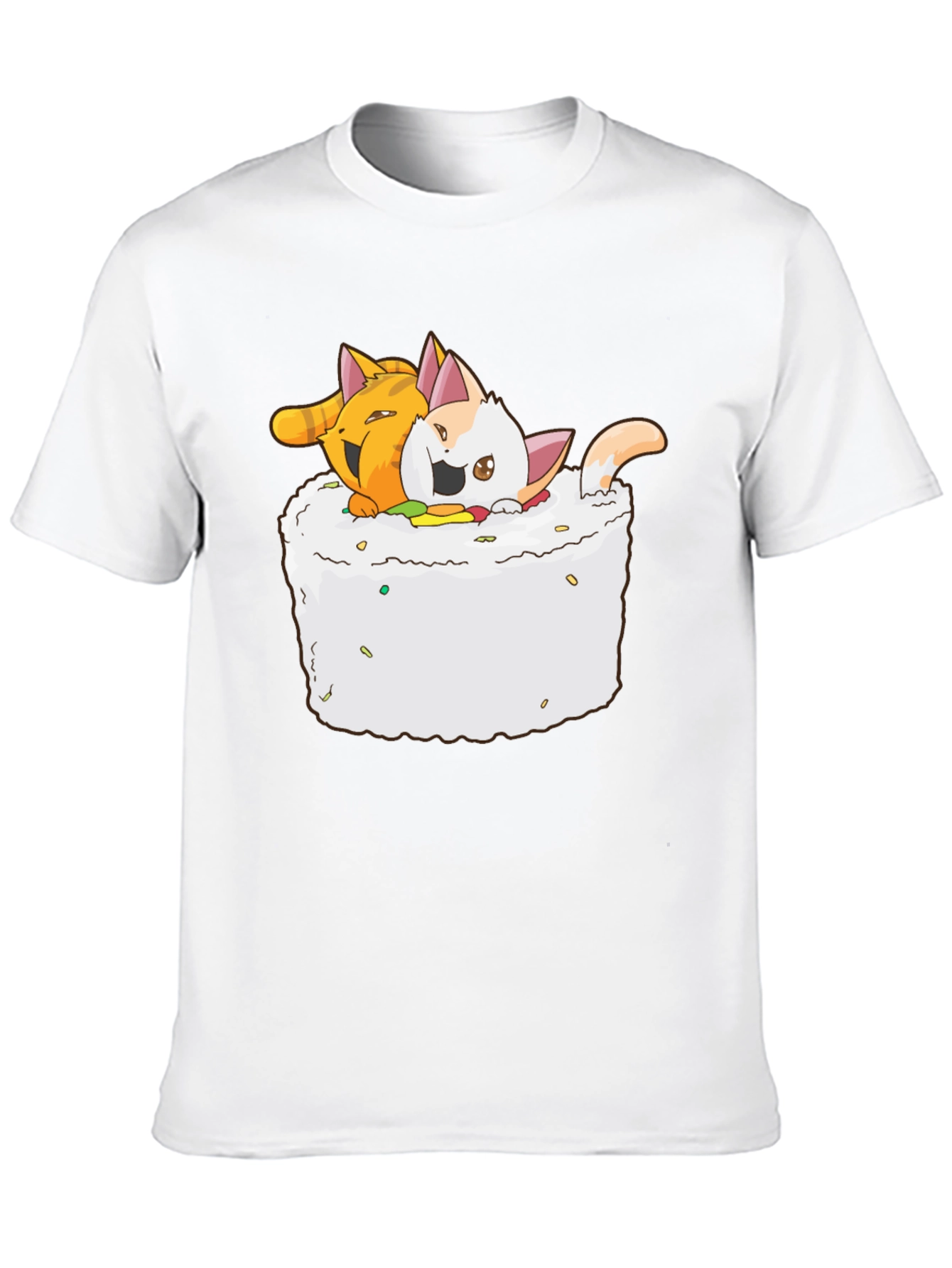 Sushi Cats T-Shirt - Cute Kawaii Graphic Tee