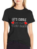 Lets Cuddle & Play Video Games T-Shirt