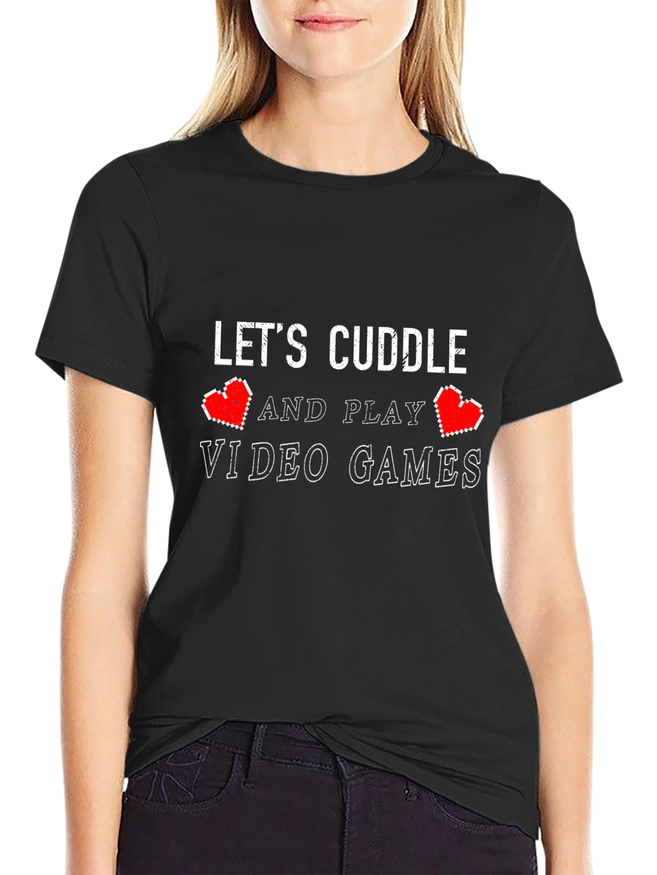 Lets Cuddle & Play Video Games T-Shirt