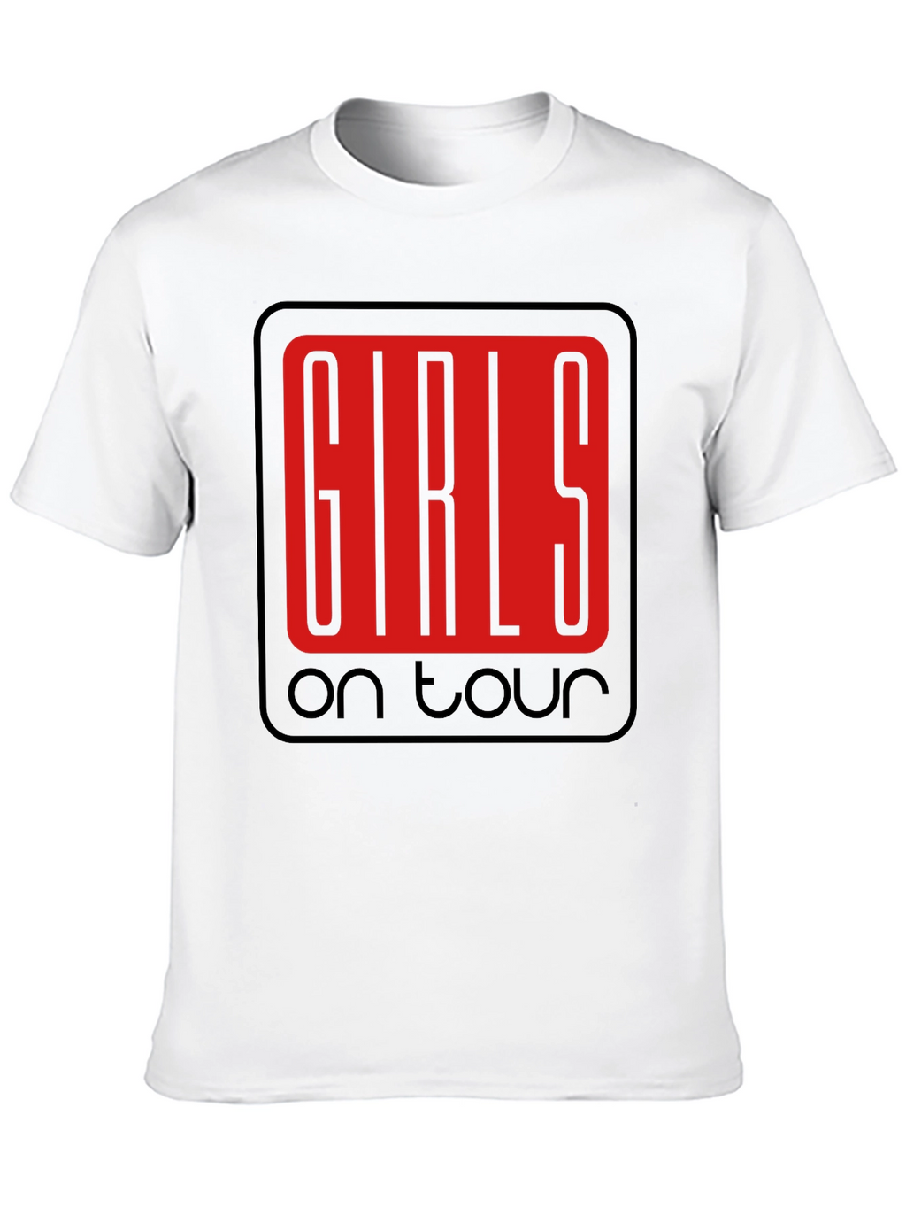 Girls on Tour Black Graphic Tee
