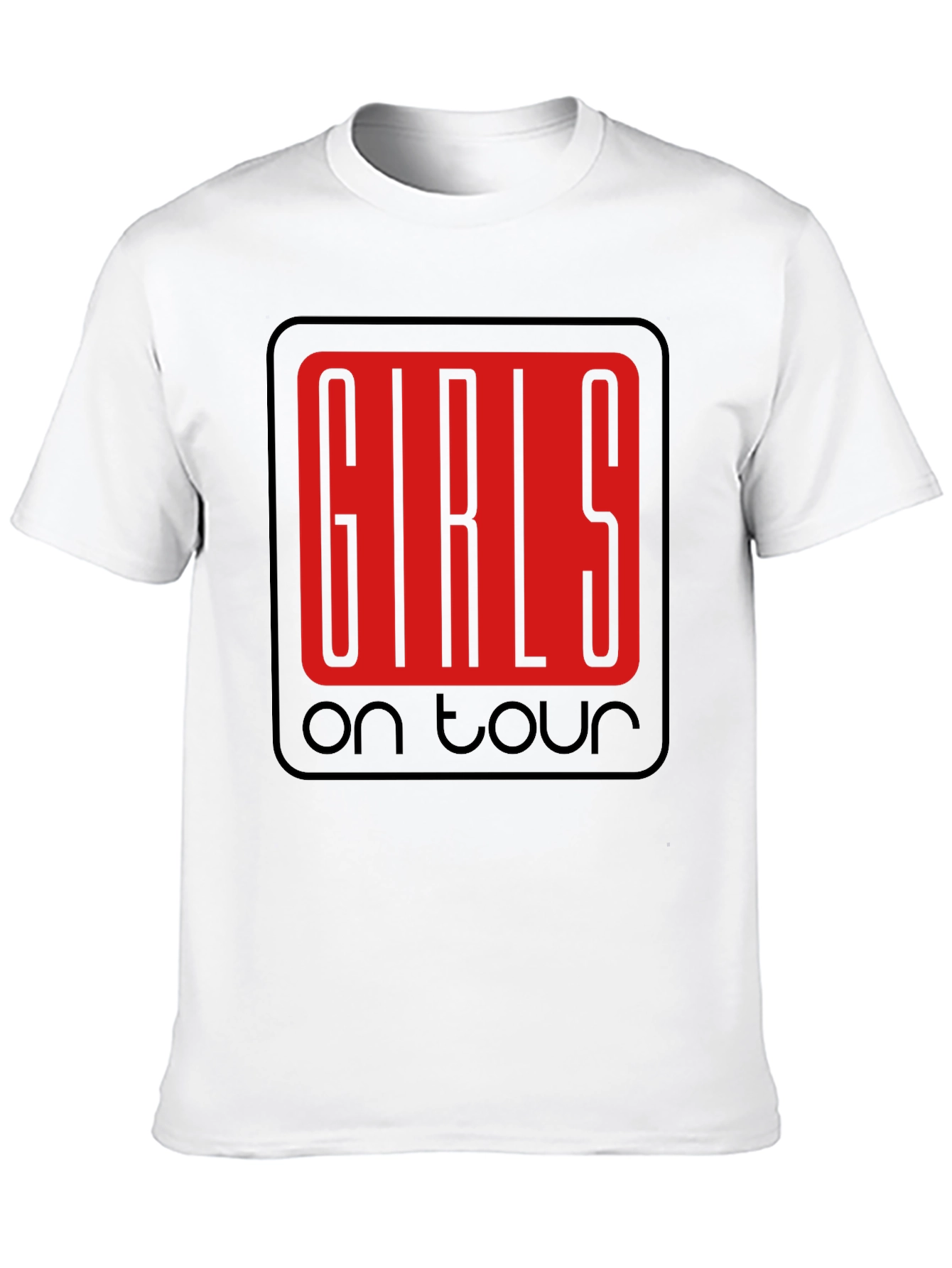 Girls on Tour Black Graphic Tee