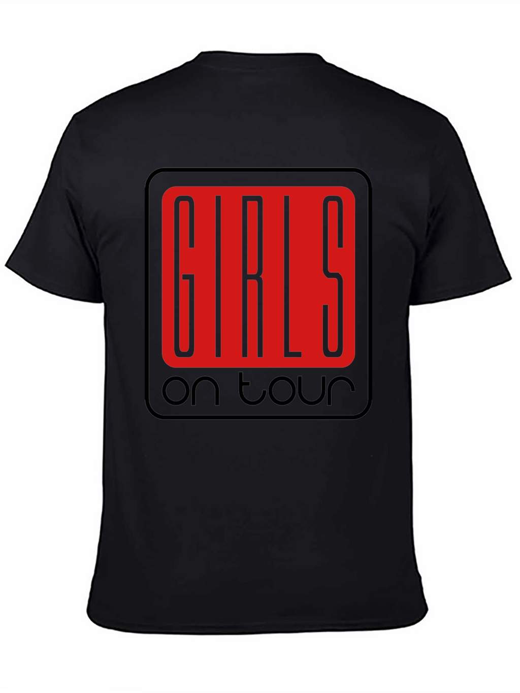 Girls on Tour Black Graphic Tee
