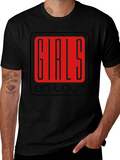 Girls on Tour Black Graphic Tee