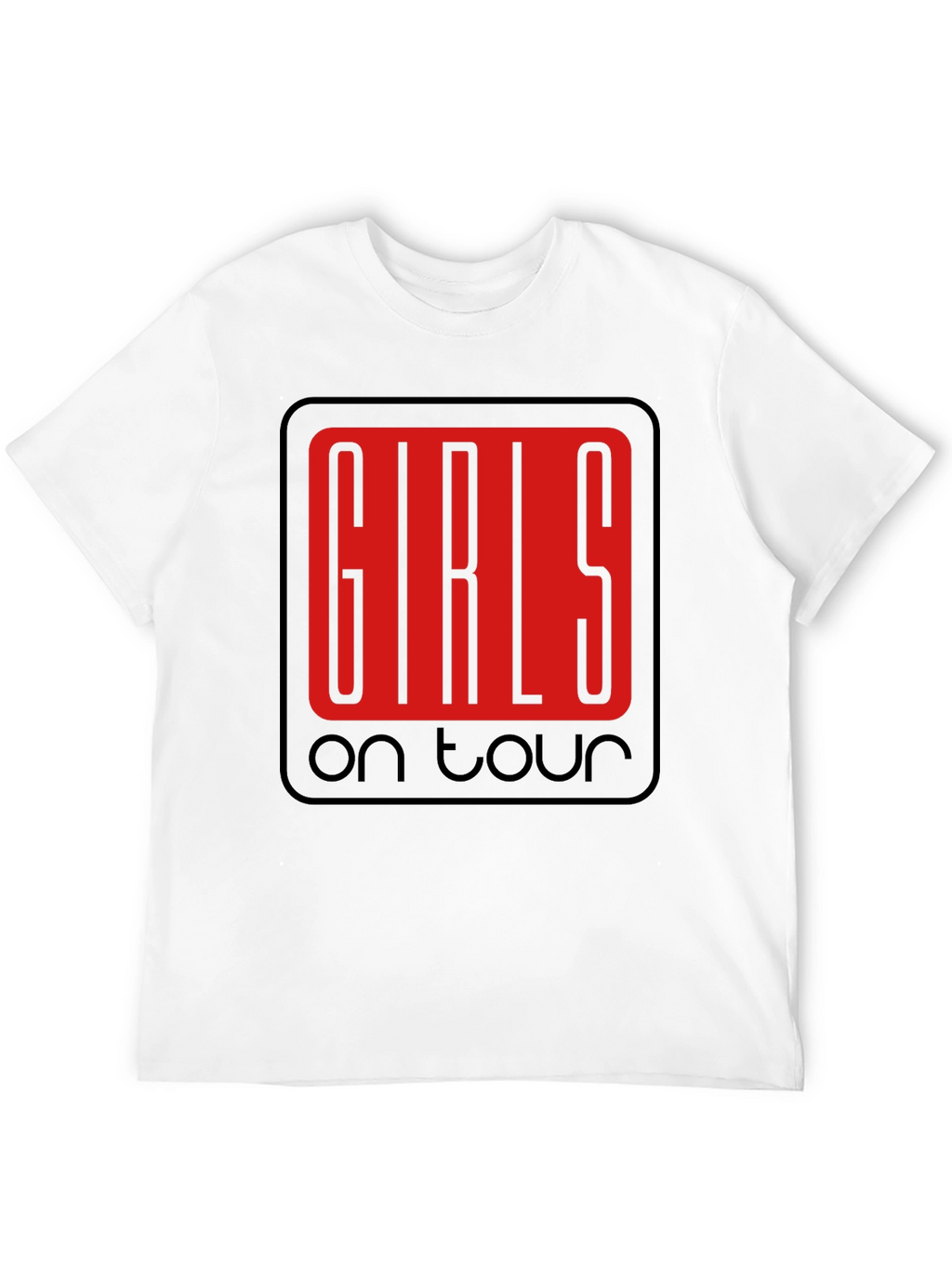 Girls on Tour Black Graphic Tee