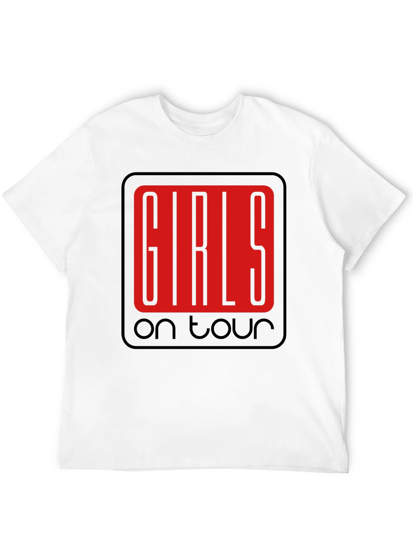 Girls on Tour Black Graphic Tee