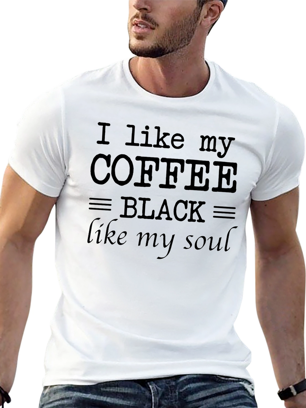 I Like My Coffee Black T-Shirt