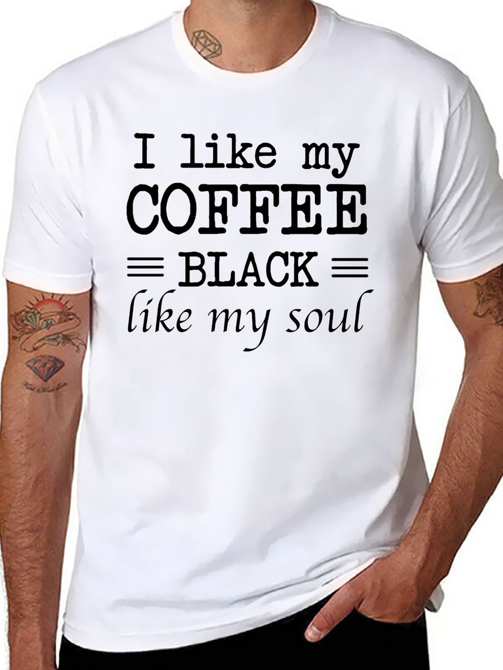 I Like My Coffee Black T-Shirt