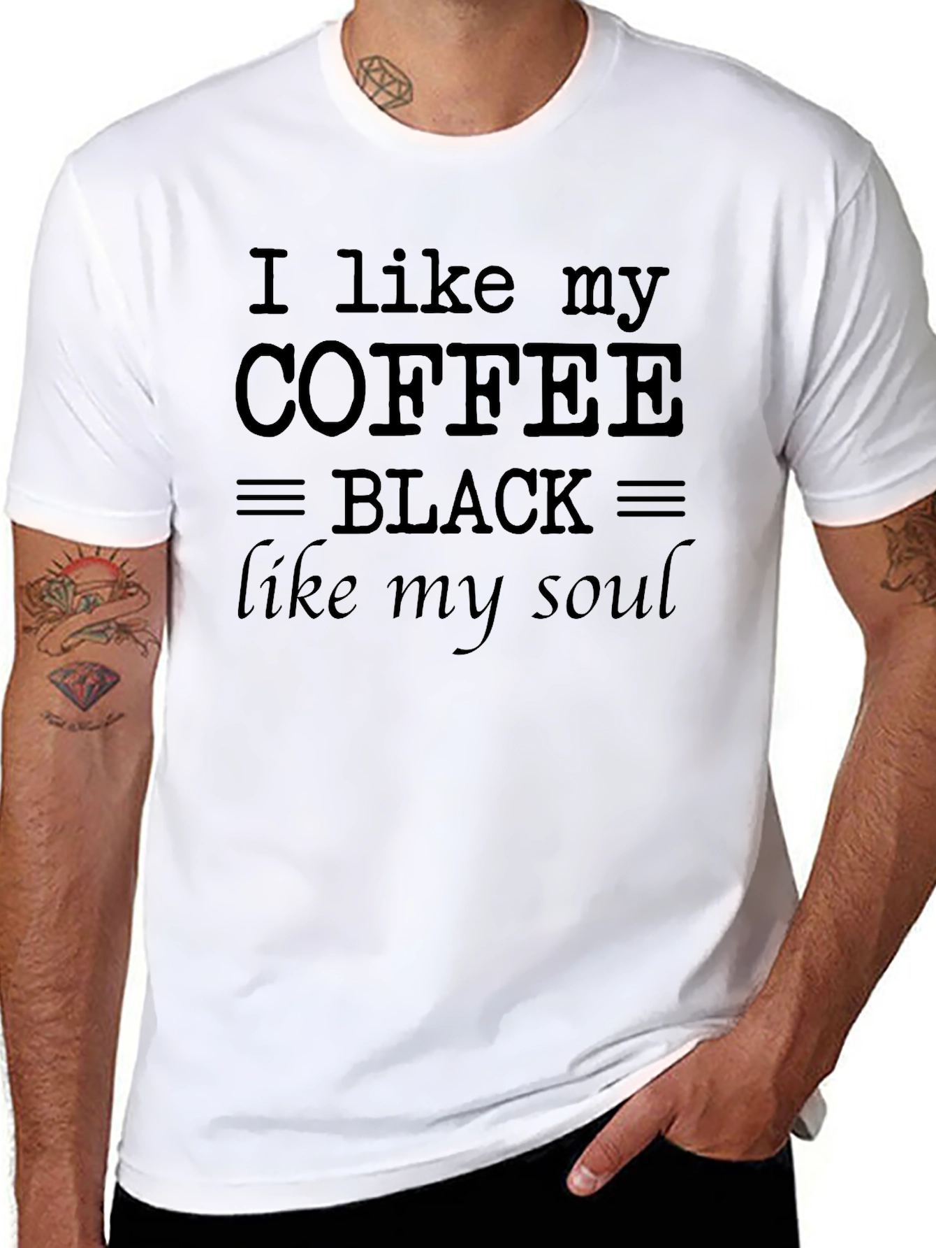 I Like My Coffee Black T-Shirt