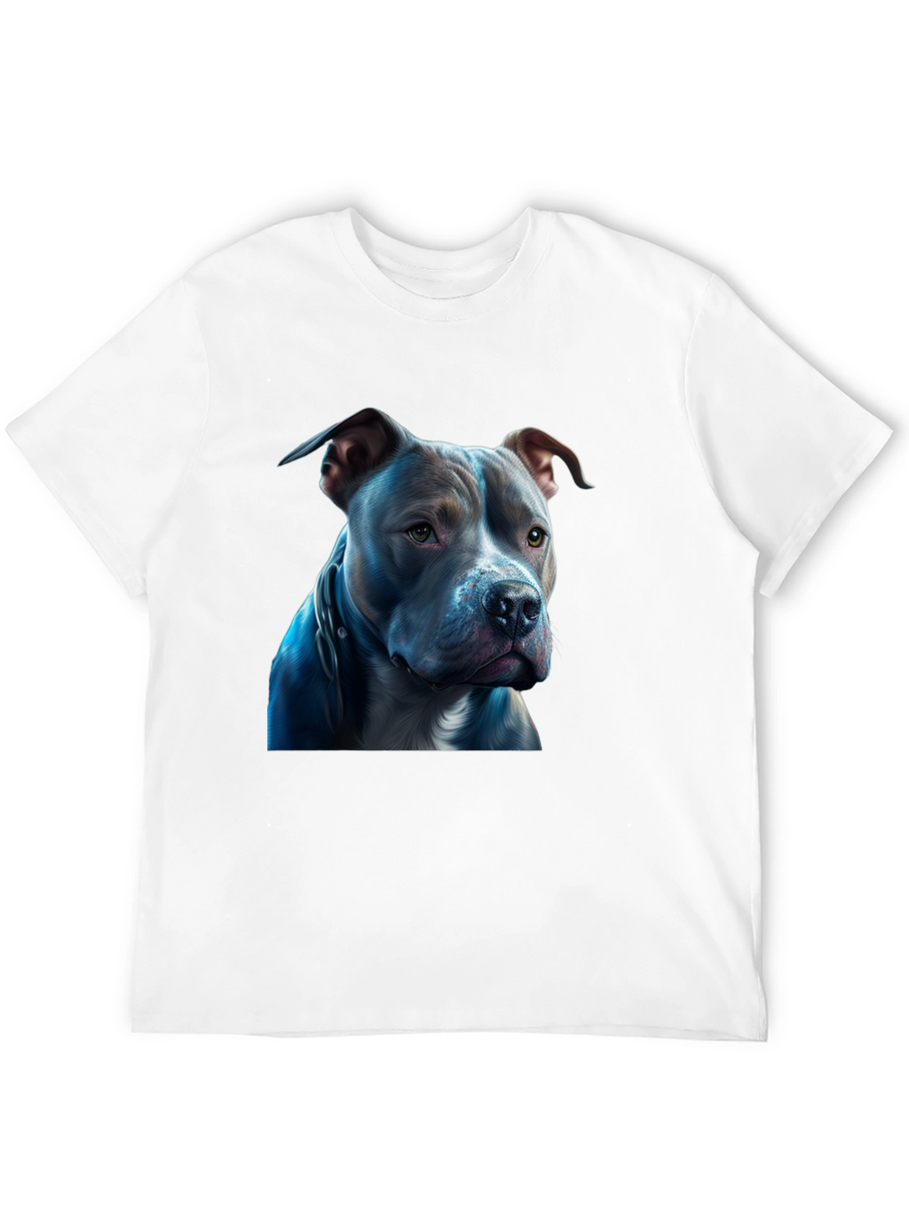 Pitbull Dog Graphic Black T-Shirt