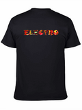 Electro Graphic Print Black T-Shirt