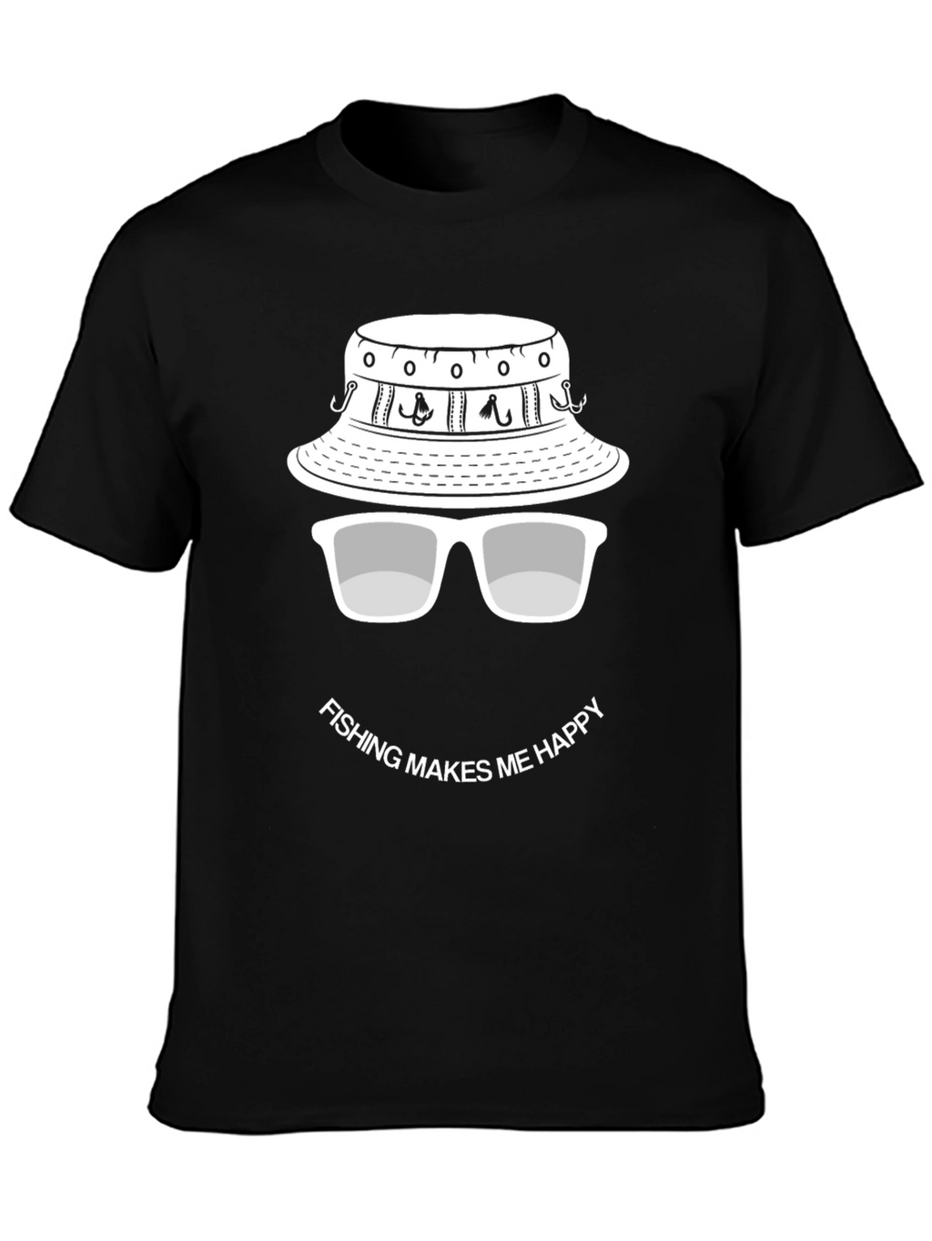 Fishing Makes Me Happy T-Shirt
