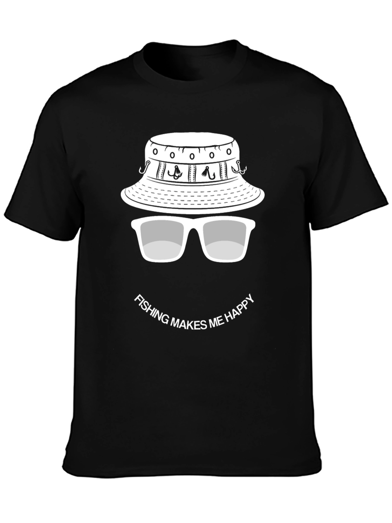 Fishing Makes Me Happy T-Shirt
