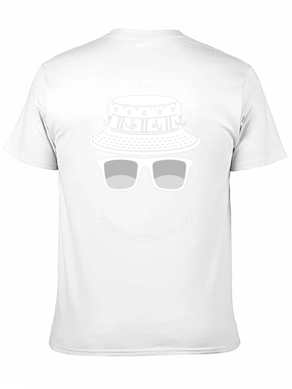 Fishing Makes Me Happy T-Shirt