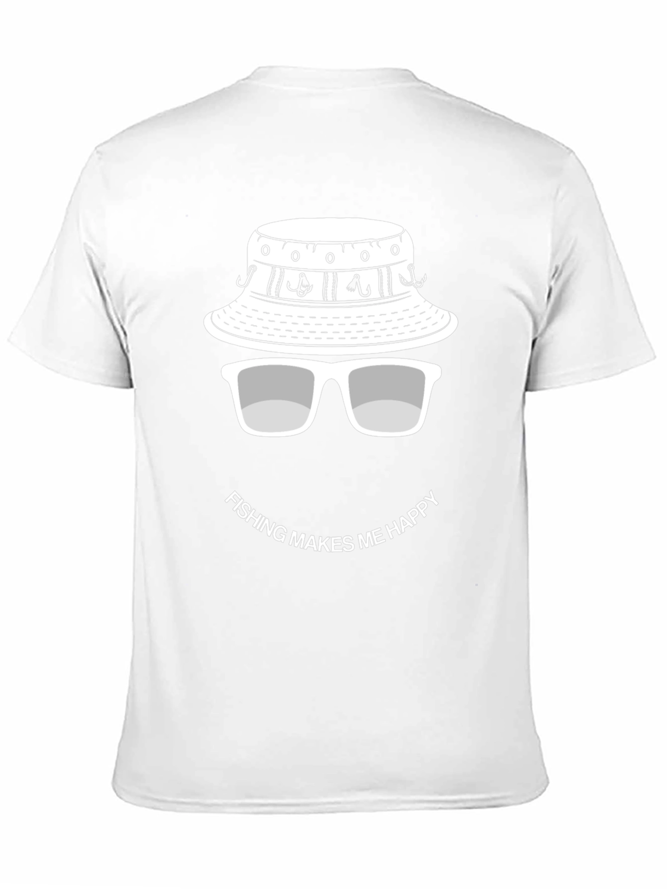 Fishing Makes Me Happy T-Shirt