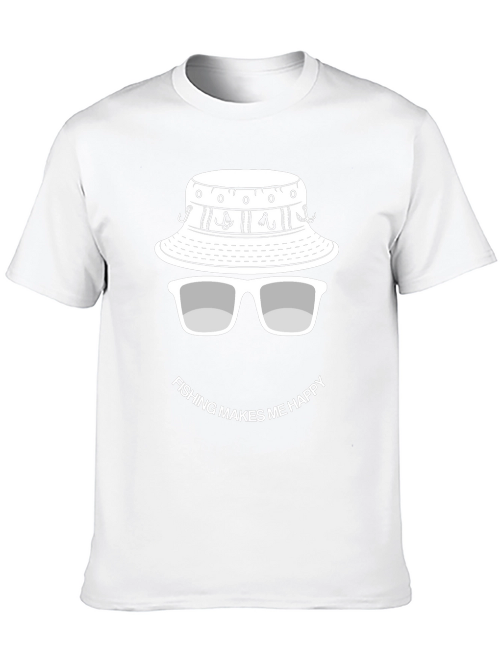 Fishing Makes Me Happy T-Shirt